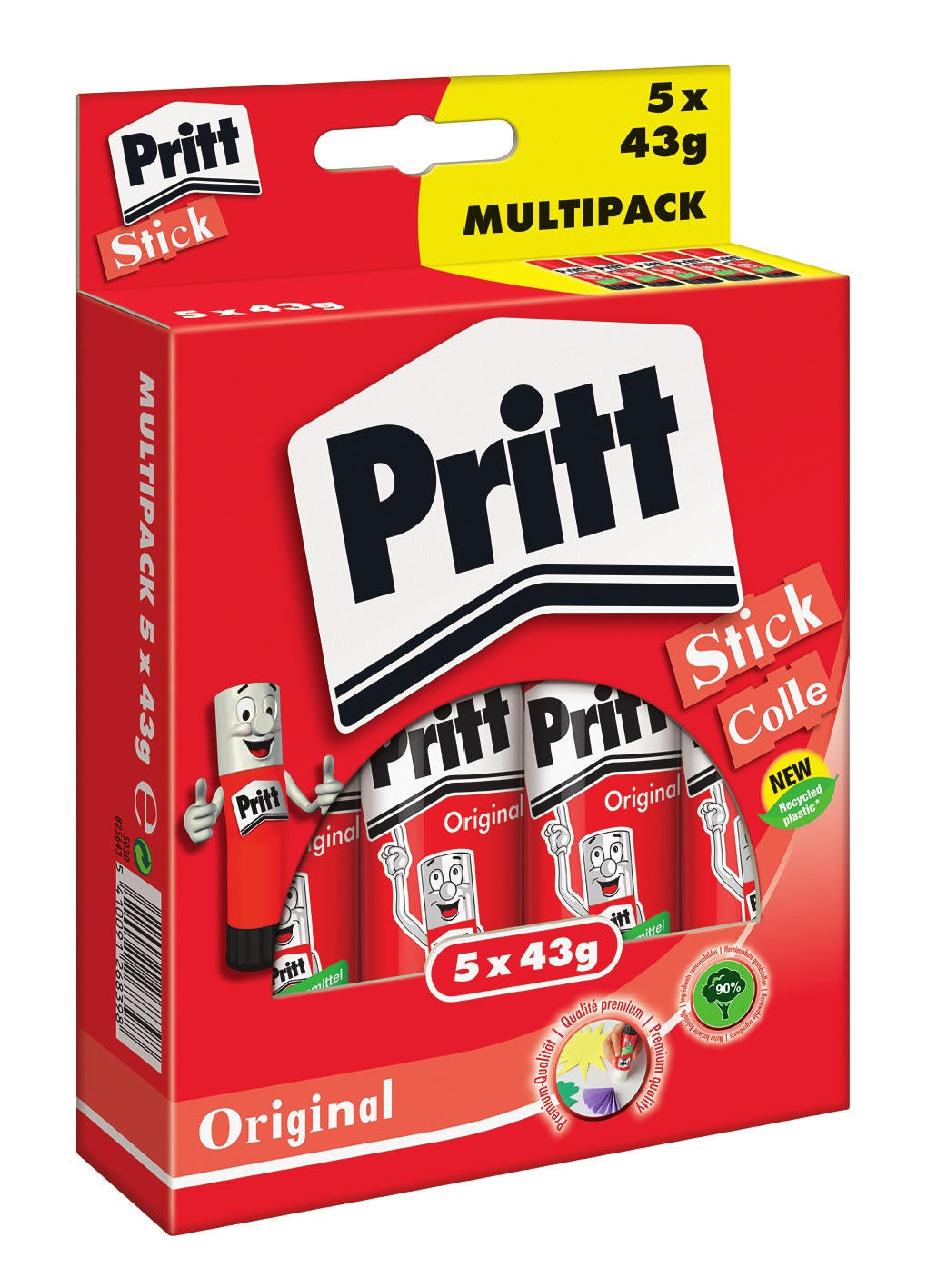 Pritt Klebestift – Stift, permanent, transparent, lösungsmittelfrei, schnelltrocknend, 43 g, zum Basteln