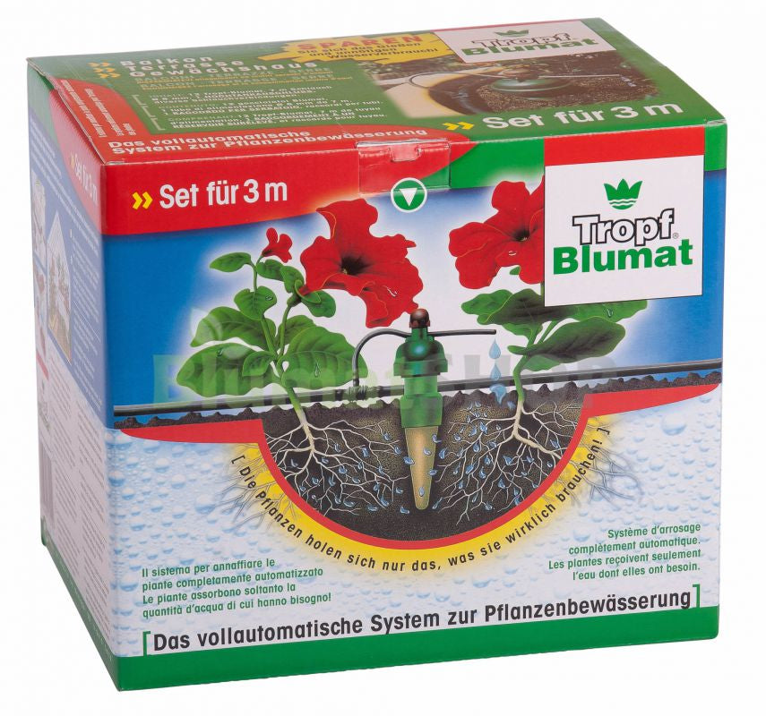 Blumat Tropfset 3 m, ø 8 mm – Grün – 12 Stk.