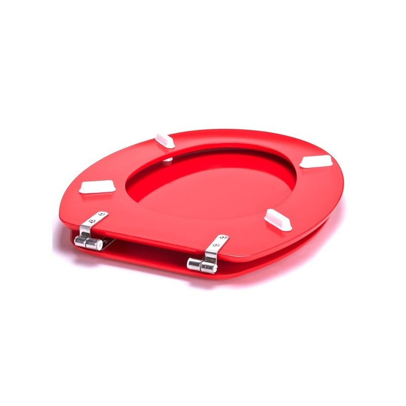 MSV WC-Sitz – MDF, Rot, 45 × 37 cm
