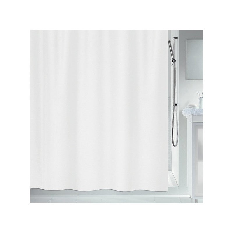 Spirella PRIMO Duschvorhang – 240 × 200 cm – Weiss – Polyester – Waschbar bei 40 °C