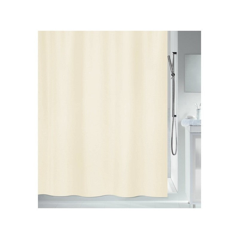 Spirella PRIMO Duschvorhang – 240 × 200 cm – Beige – Polyester – 40 °C