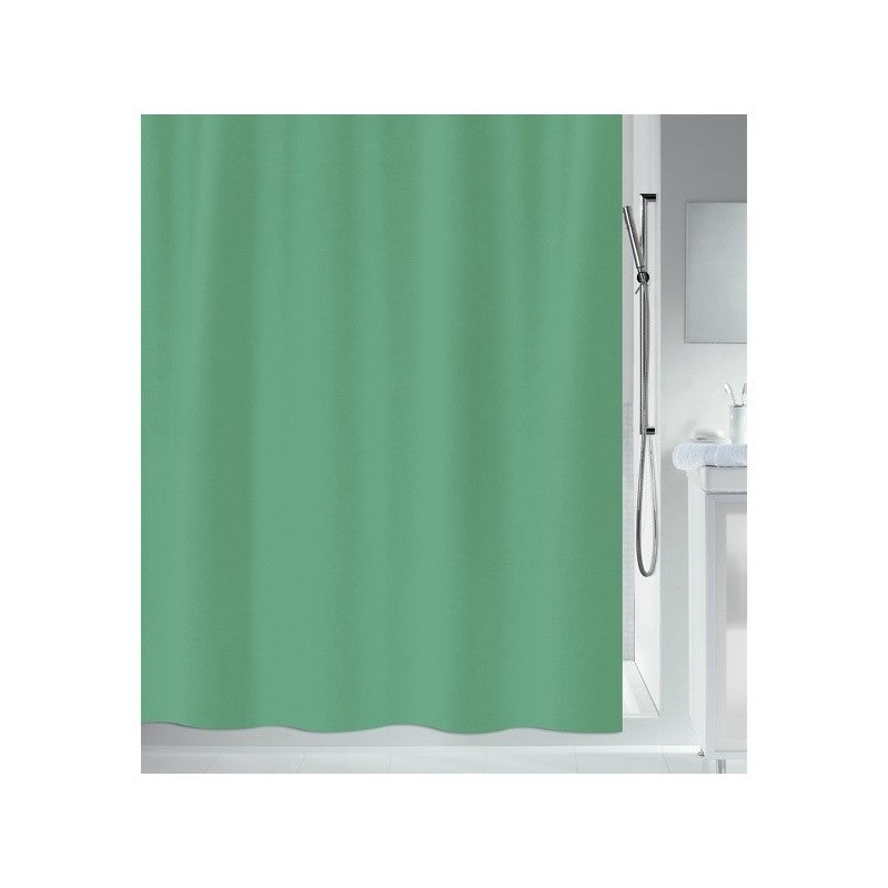 Spirella PRIMO Duschvorhang – 240 × 200 cm – Grün – Polyester – Waschbar bei 40 °C