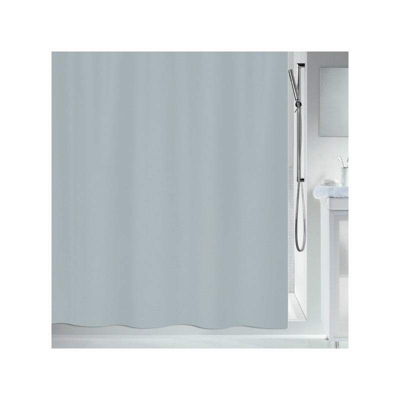 Spirella PRIMO Duschvorhang – 120 × 200 cm – Grau – Polyester – 40 °C