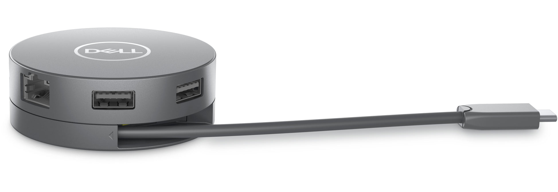 Dell DA305 Multiport-Adapter – USB-C, 1× DP, 1× HDMI, 2× USB-A, 90 W PD, GbE, für Windows/Mac/Linux