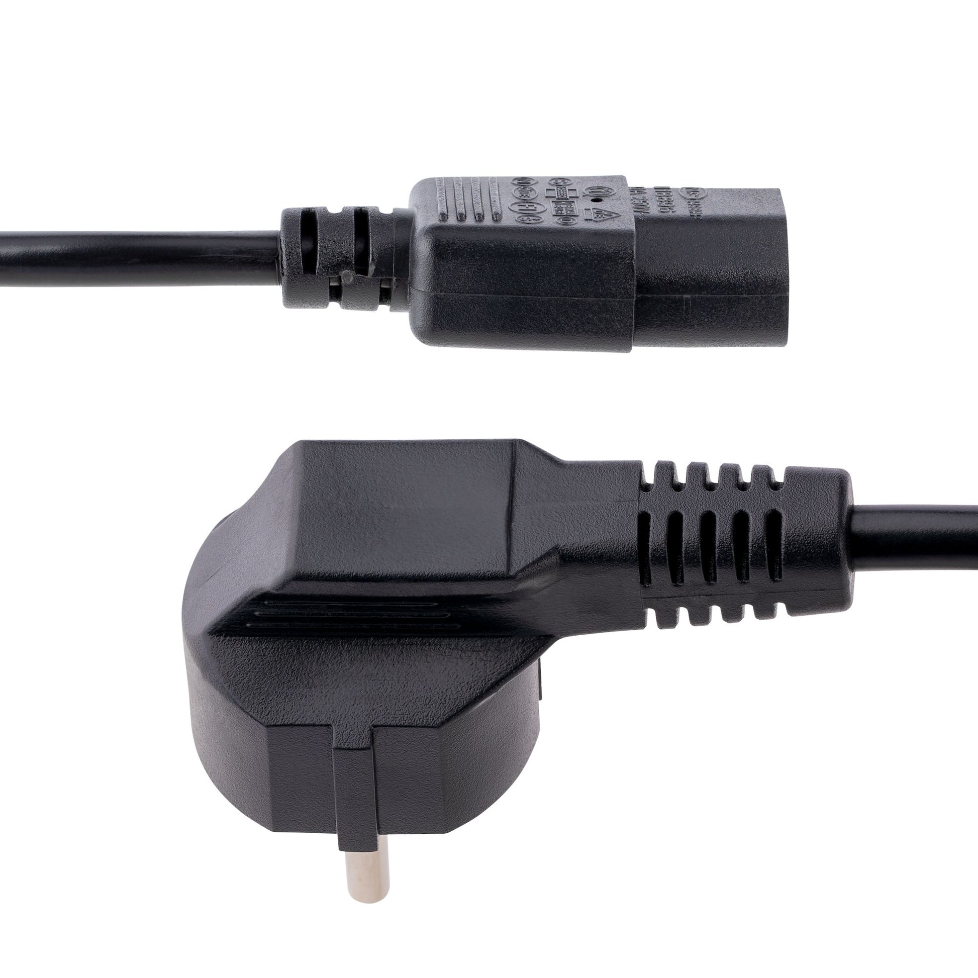 StarTech.com Netzkabel, Schuko (Typ F) auf IEC C13, 1 m
