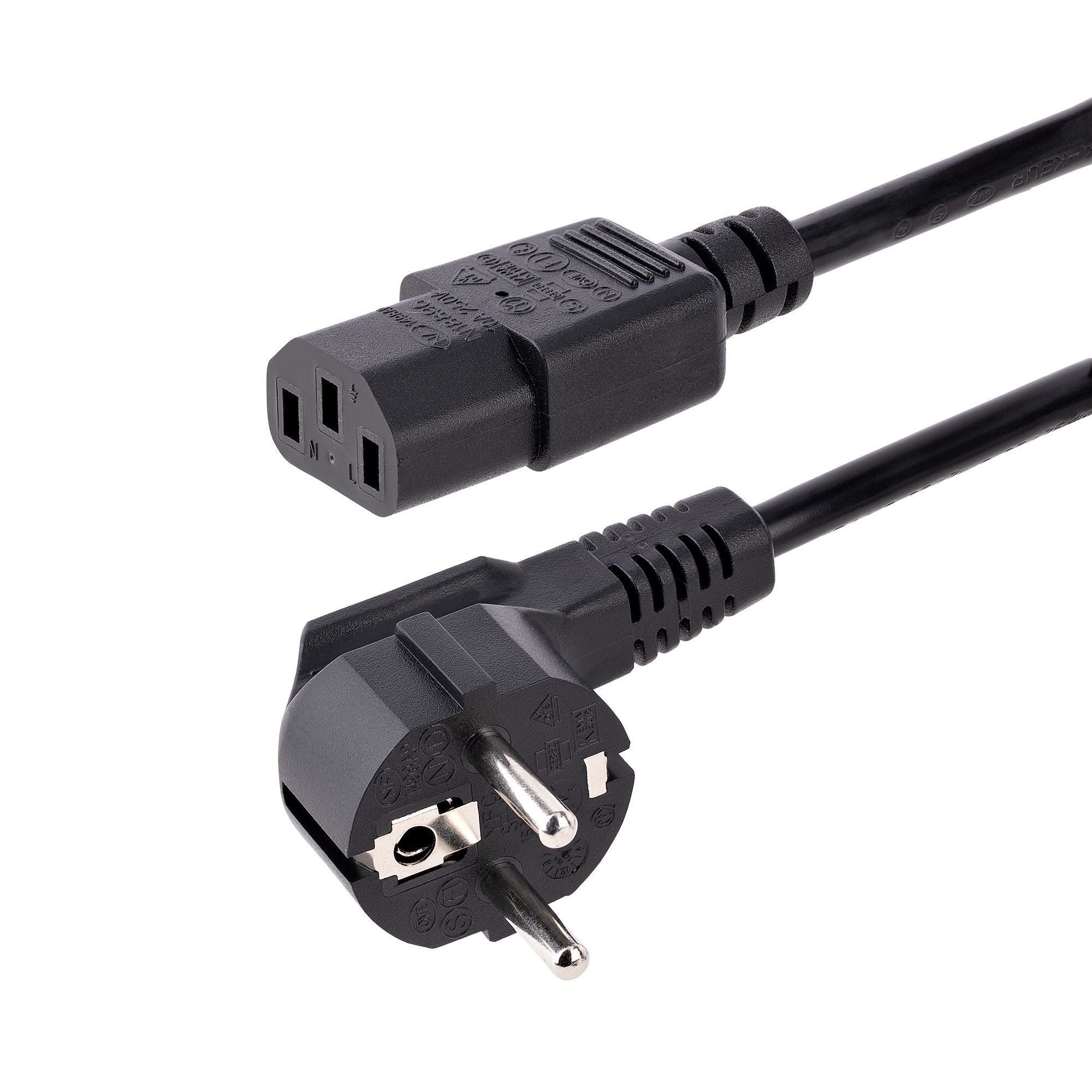 StarTech.com Netzkabel, Schuko (Typ F) auf IEC C13, 1 m