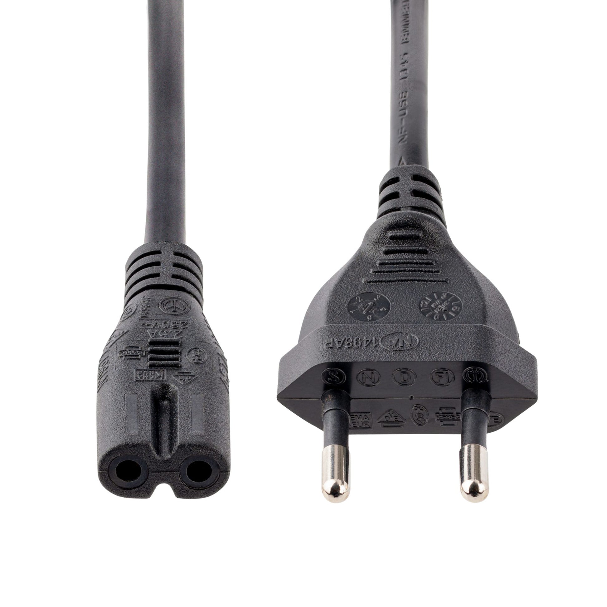 StarTech.com Netzkabel, Eurostecker (Typ C) auf IEC C7