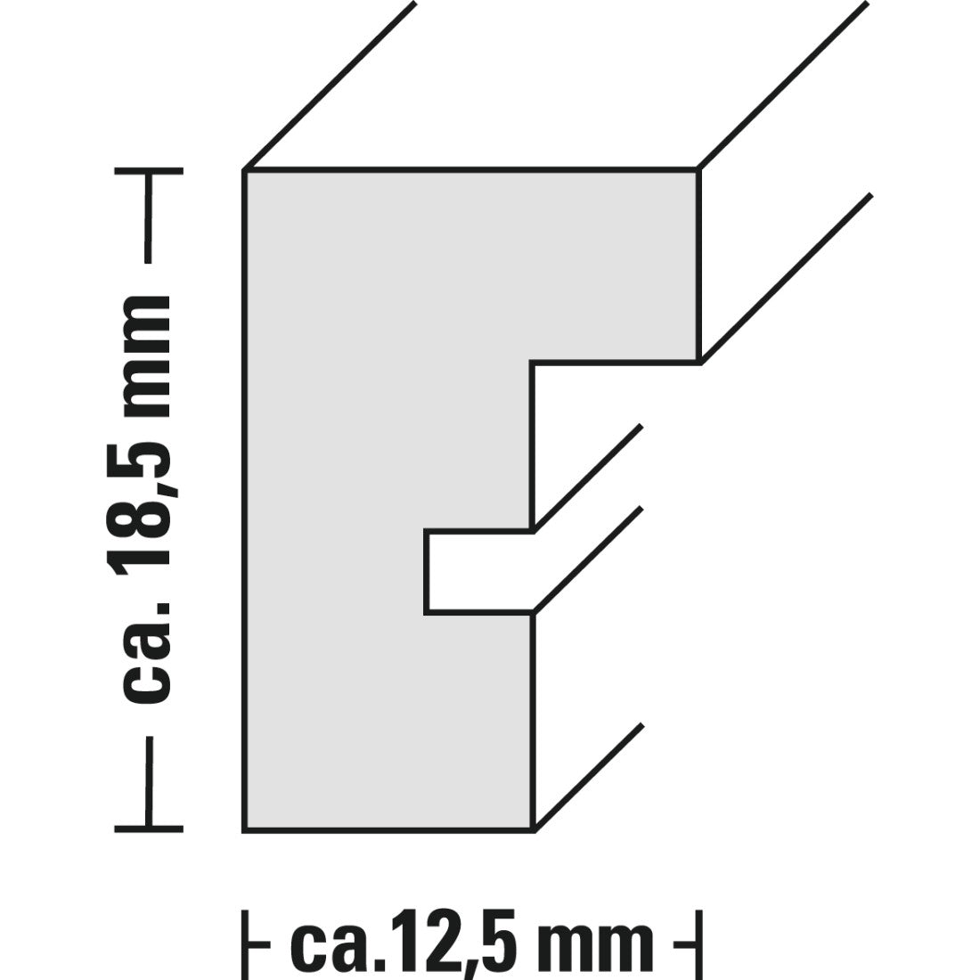Hama Waves Bilderrahmen – für 13 × 18 cm – MDF, braun