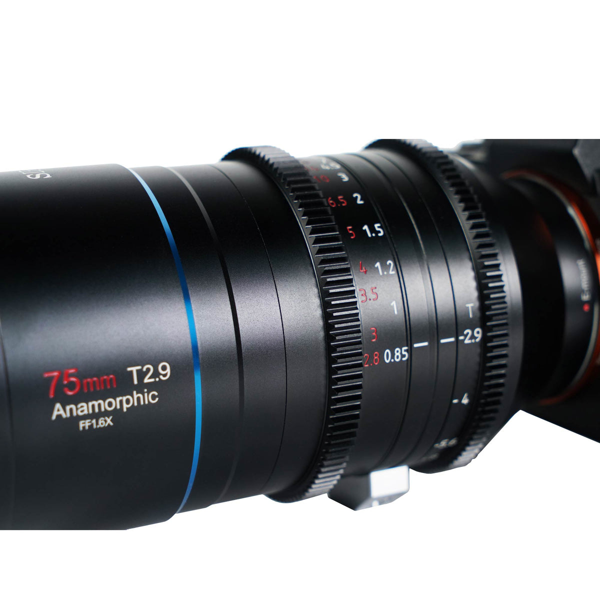 Sirui 75 mm T/2,9 1,6× Anamorphes Objektiv – für Canon (RF-Bajonett)