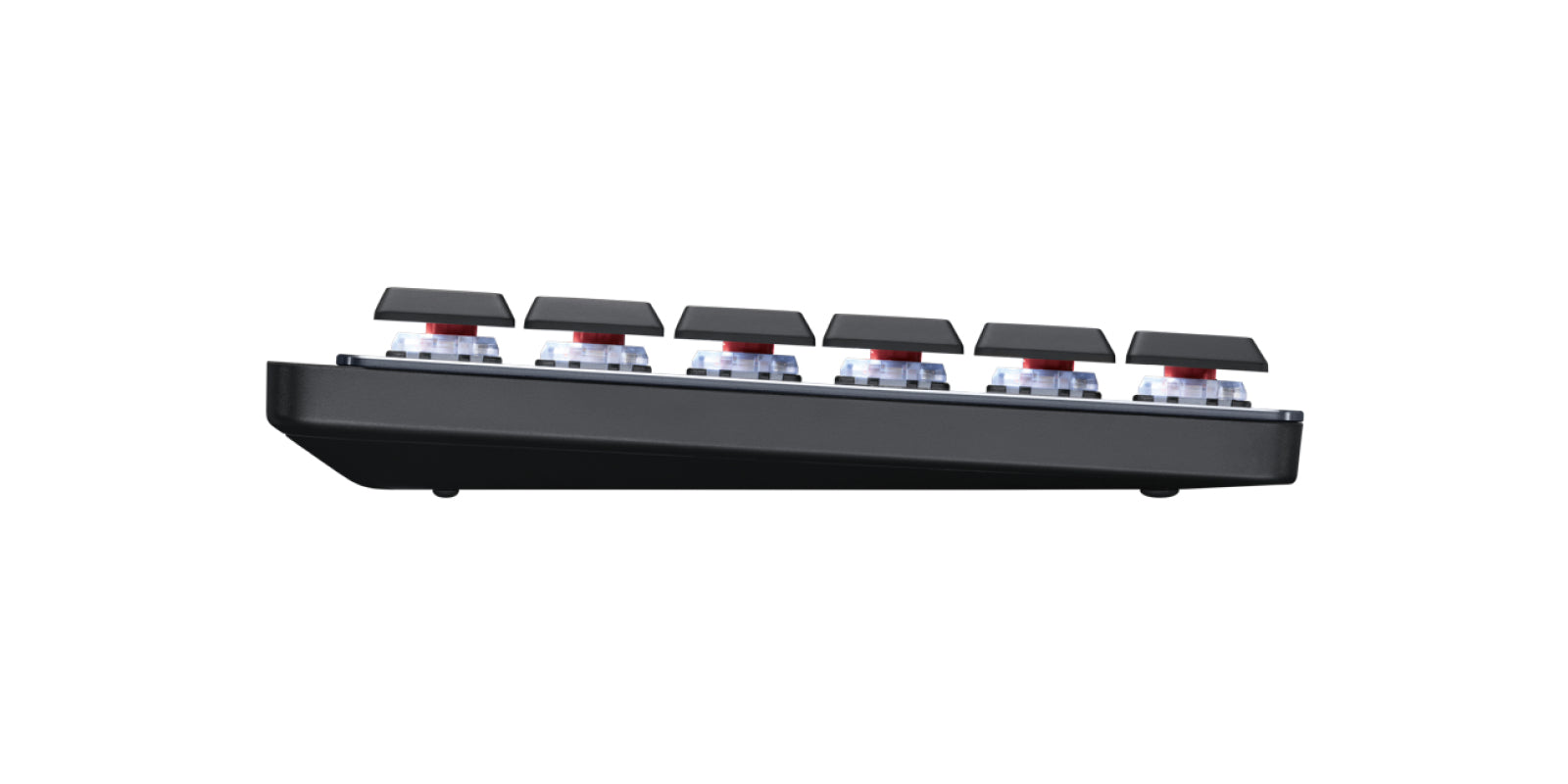 Logitech MX Mech Mini – Tastatur, kabellos (Bluetooth), DE-Layout (DE), 60%, mechanisch, beleuchtet, Dunkelgrau