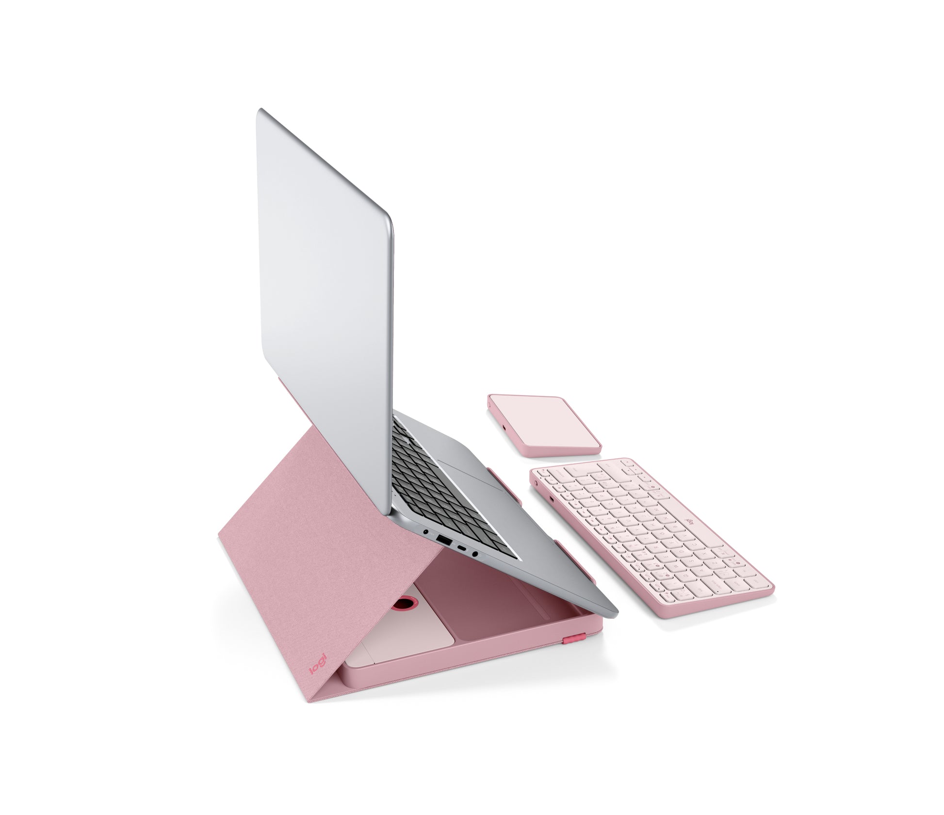 Logitech CASA Pop-up Desk Bohemian Blush UK-120 – Tastatur, UK-Layout (EN)