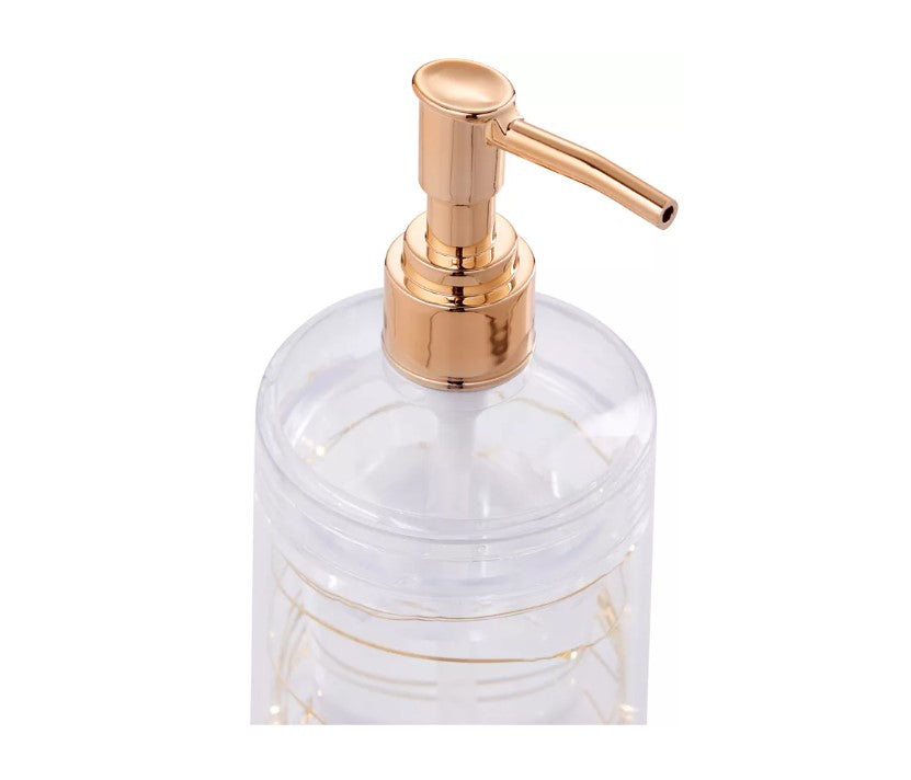 Diaqua Seifenspender – Kunststoff, Gold, 240 ml