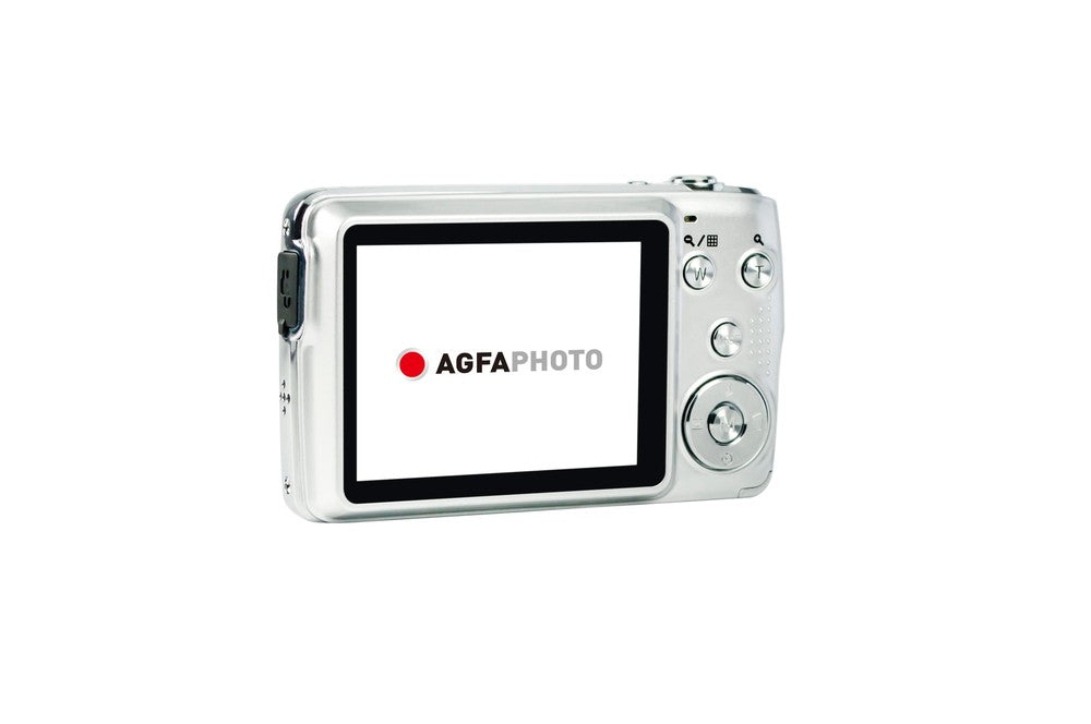AgfaPhoto Compact Cam DC8200 – Kompaktkamera, 18 MP 1/3,2", 1080p, 8× opt. Zoom, Silber