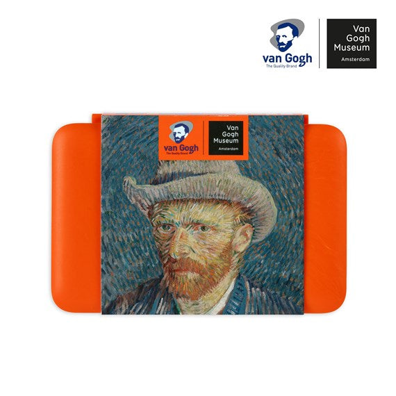 Royal Talens Van Gogh Aquarellfarben – Mehrfarbig – 12 Farben (12×Halbschale), Pinsel (Gr. 6), Mischschale