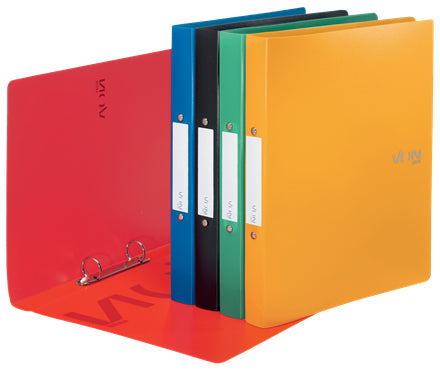 Leitz VON – Ringbuch – A4 – 2 Ringe, Rücken 30 mm – Mehrfarbig, Kunststoff