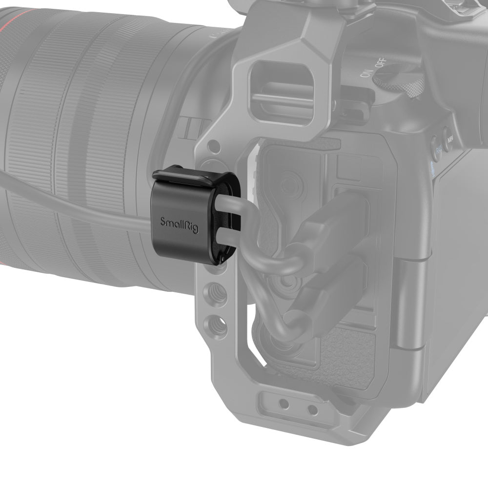 SmallRig Kabelklemme – 24 × 23 mm – ABS, Polycarbonat, Silikon, Schwarz