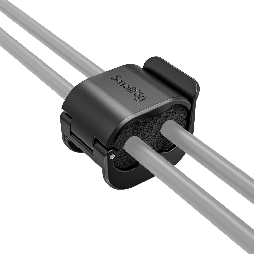 SmallRig Kabelklemme – 24 × 23 mm – ABS, Polycarbonat, Silikon, Schwarz