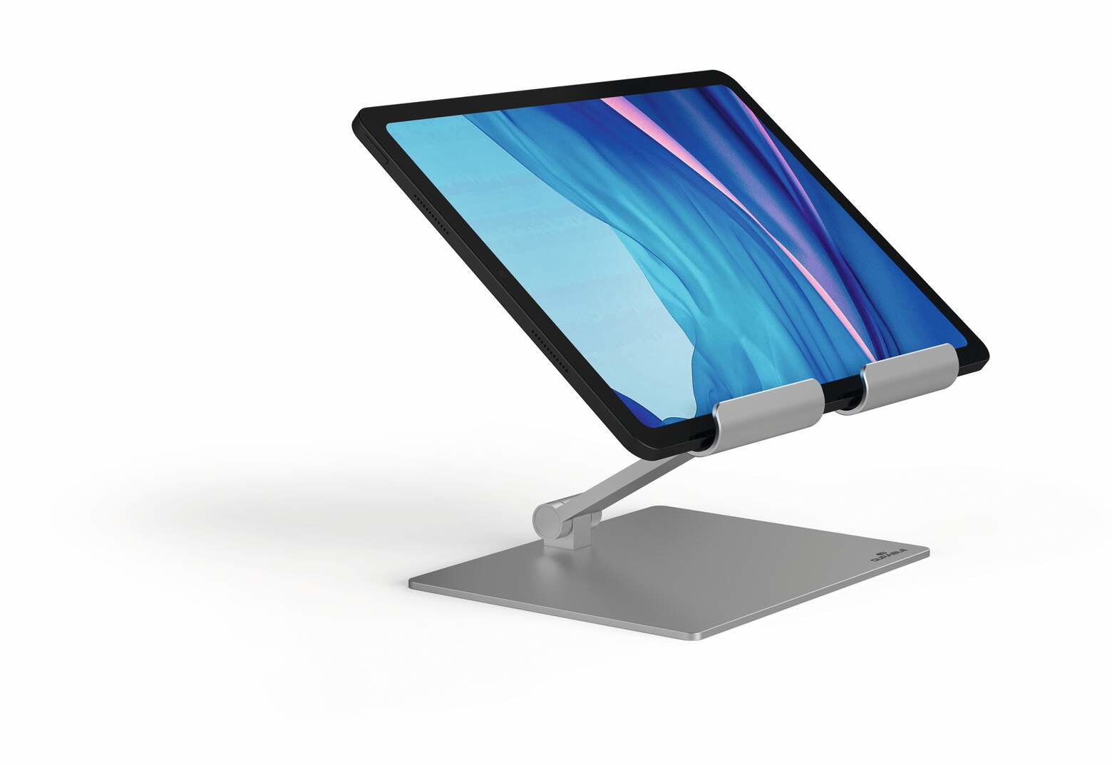 Durable Rise Tablethalter – für Tablets bis 13", Aluminium, silber metallic