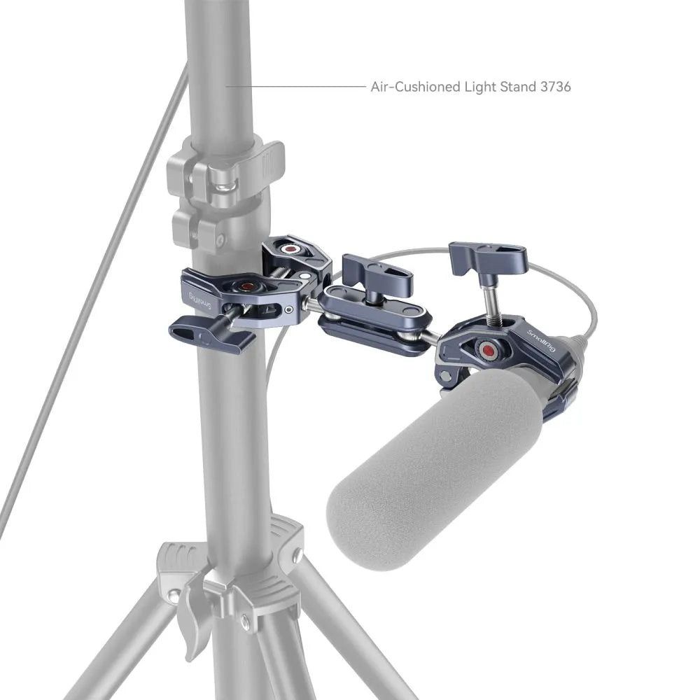 SmallRig 4103B Super-Clamp – 1/4" Montage, max. Spanndicke 6,5 cm – Aluminium/Edelstahl – Schwarz