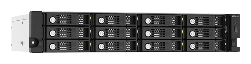 QNAP TL-R1220SEP-RP – 12-Bay Rack 2U HDD/SSD-Gehäuse – für 2,5"/3,5" HDD/SSD, SAS/SATA