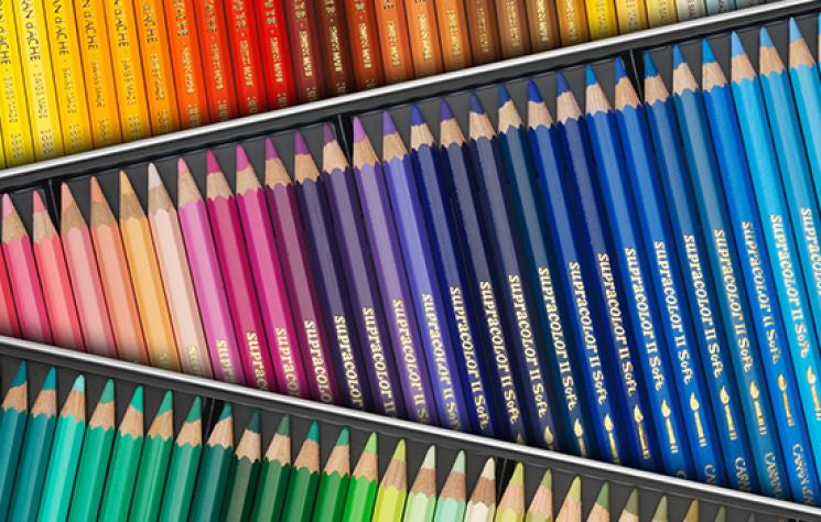 Caran d-Ache Caran d'Ache Aquarellfarbstift Supracolor Soft – blaugrün, im Metalletui, Ø 3,8 mm, FSC
