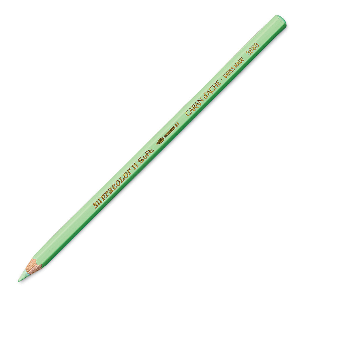 Caran d-Ache Caran d'Ache Aquarellfarbstift Supracolor Soft – Hellgrün, im Metalletui, Ø 3,8 mm, FSC