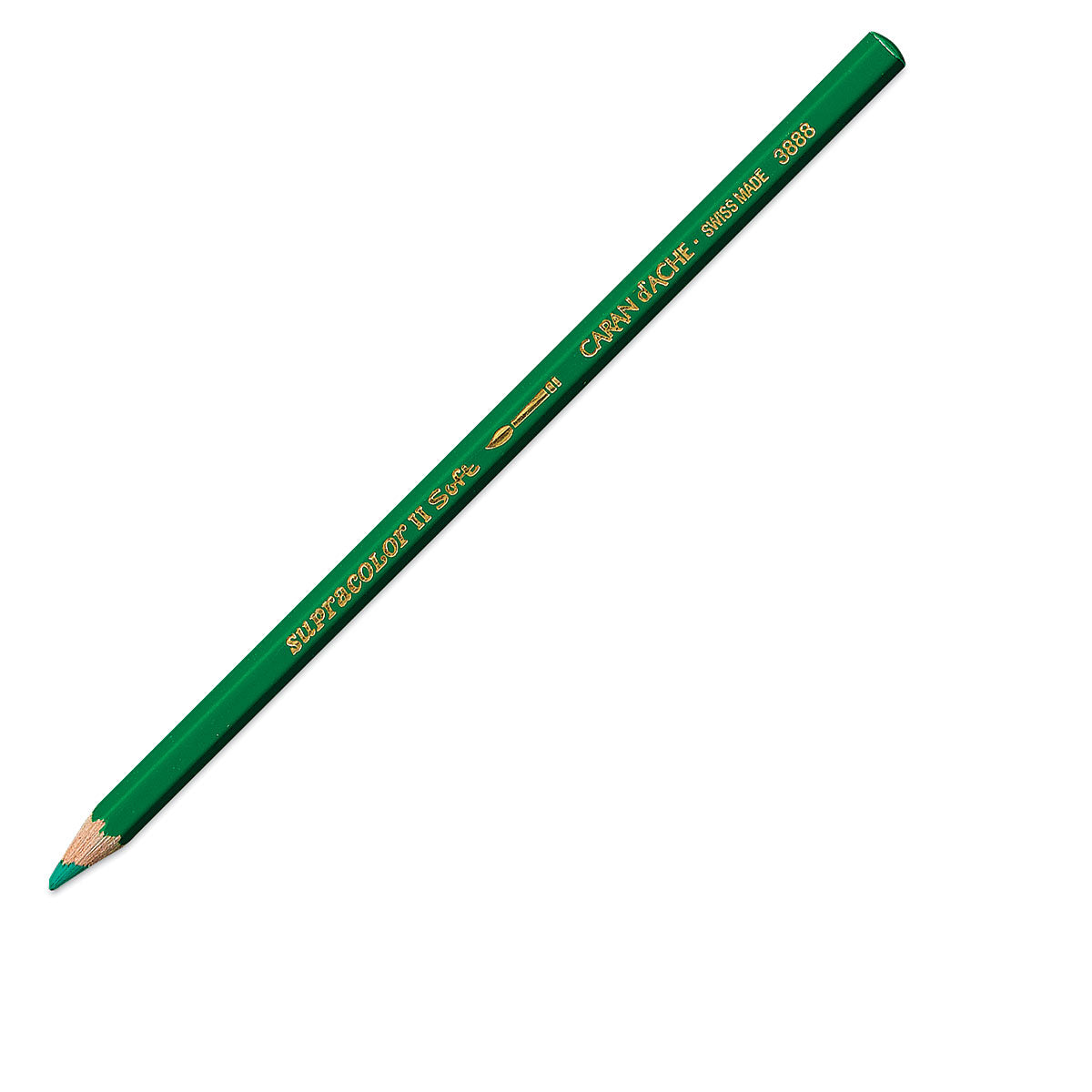 Caran d-Ache Caran d'Ache Aquarellfarbstift Supracolor Soft – Smaragdgrün, im Metalletui, Ø 3,8 mm, FSC