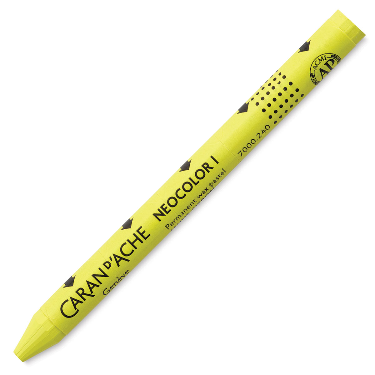 Caran d-Ache Caran d'Ache Wachsmalkreide – Zitronengelb, Ø 9 × 100 mm, wasserfest, lichtbeständig, geruchsarm