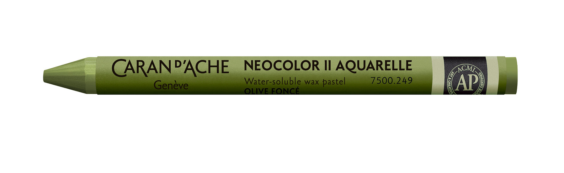 Caran d-Ache Caran d'Ache Neocolor II Aquarellfarbstift – Dunkeloliv, Mine Ø 8,6 mm