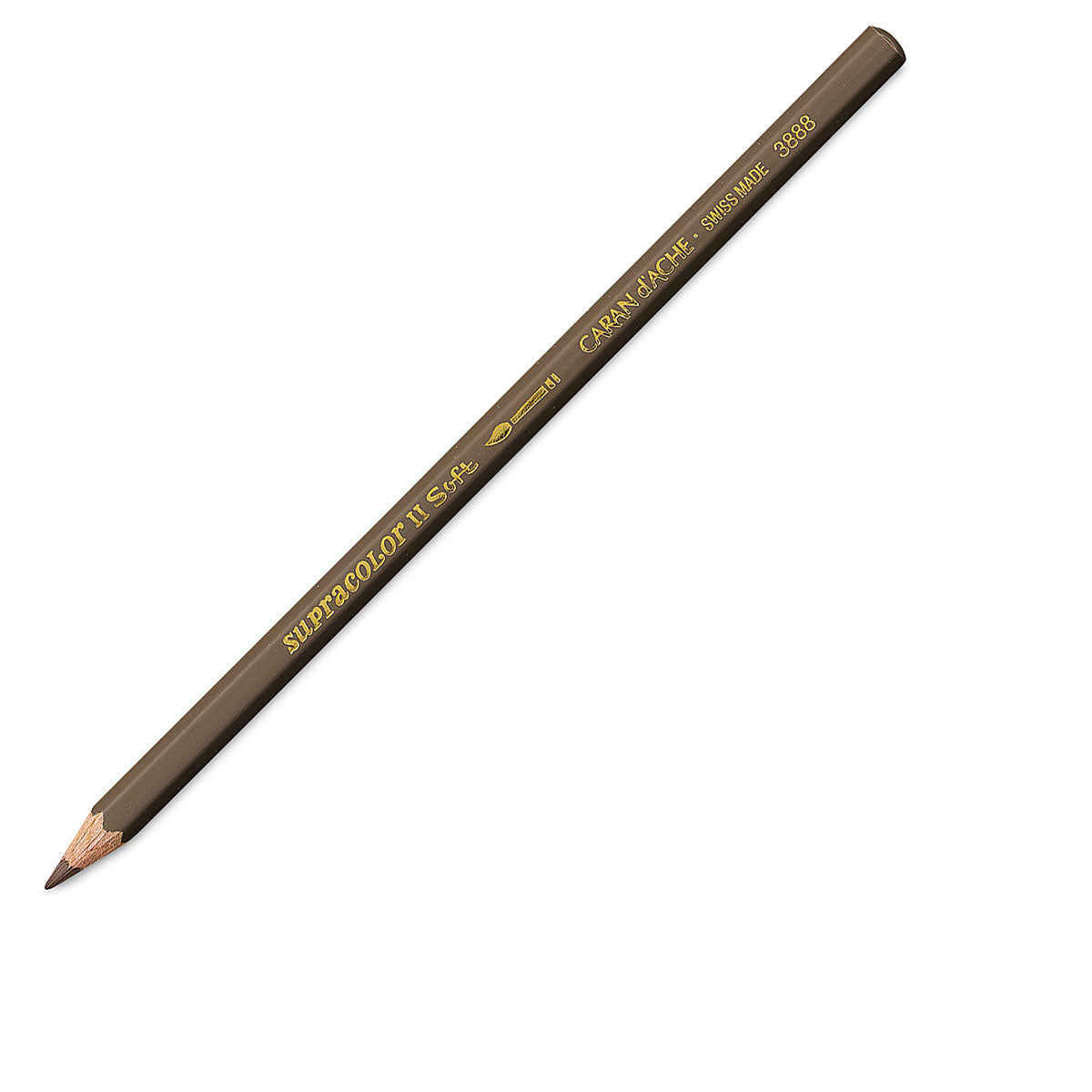 Caran d-Ache Caran d'Ache Aquarellfarbstift Supracolor Soft – Vandyckbraun, im Metalletui, Ø 3,8 mm, FSC