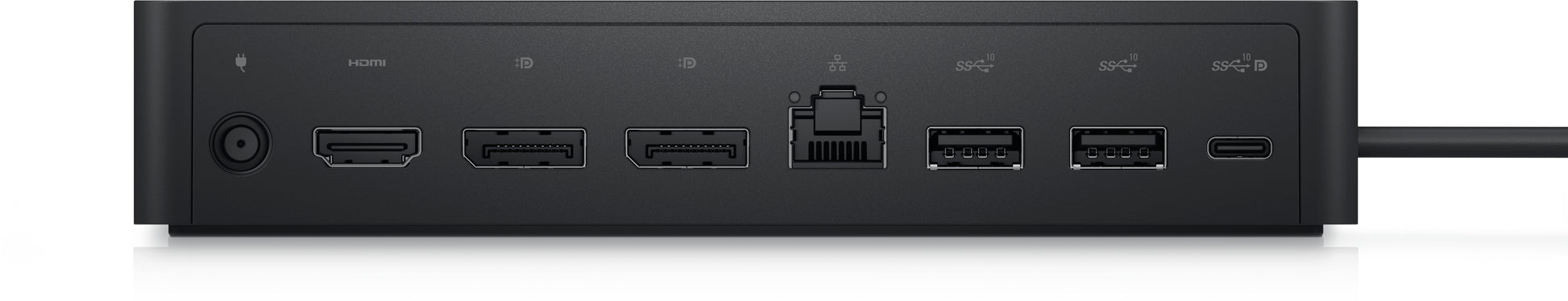 DELL UD22 Dockingstation – USB-C, 2× DP, 1× HDMI, 4× USB-A, 96 W PD, GbE, für Windows/Mac/ChromeOS