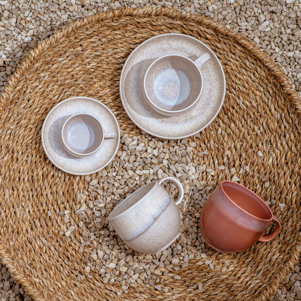 Villeroy & Boch Perlemor Sand Kaffeetasse – 0,29 l, Porzellan, 6 Stück