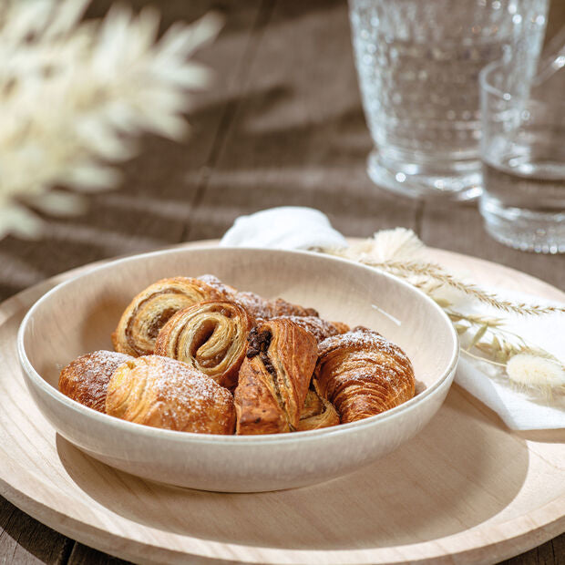 Villeroy & Boch Perlemor Pastateller – Porzellan, Beige, 6 Stück