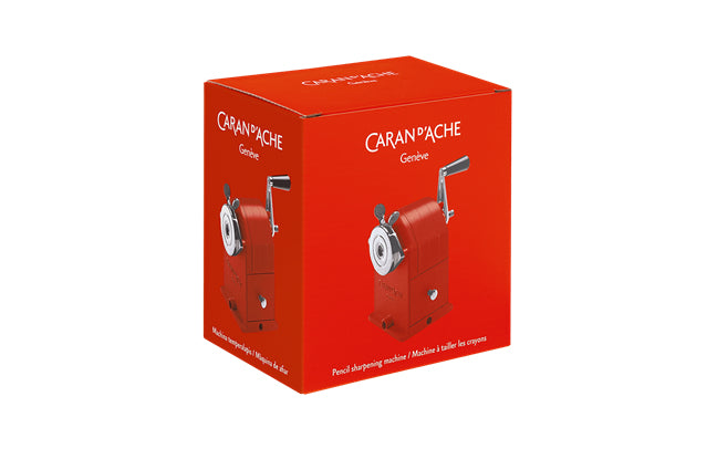 Caran d-Ache Caran d'Ache Spitzer – manuell, mit Behälter, für Blei- & Buntstifte 4–10 mm, Metall, rot, 455