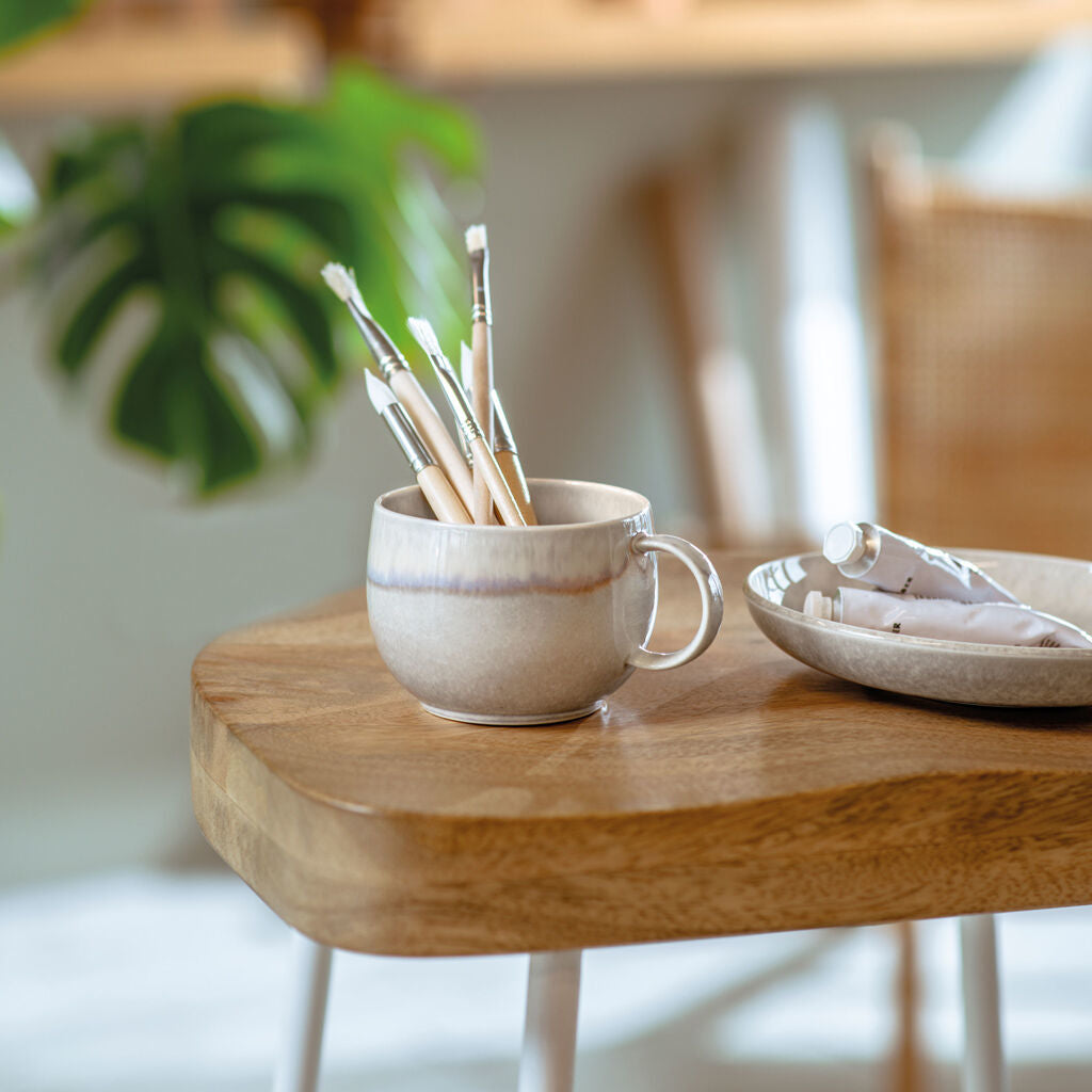 Villeroy & Boch Perlemor Sand Untertasse – Porzellan, beige, spülmaschinenfest, mikrowellenfest, backofentauglich