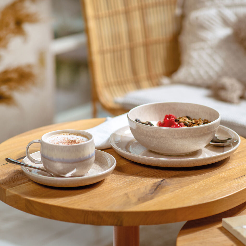 Villeroy & Boch Perlemor Sand Untertasse – Porzellan, beige, spülmaschinenfest, mikrowellenfest, backofentauglich