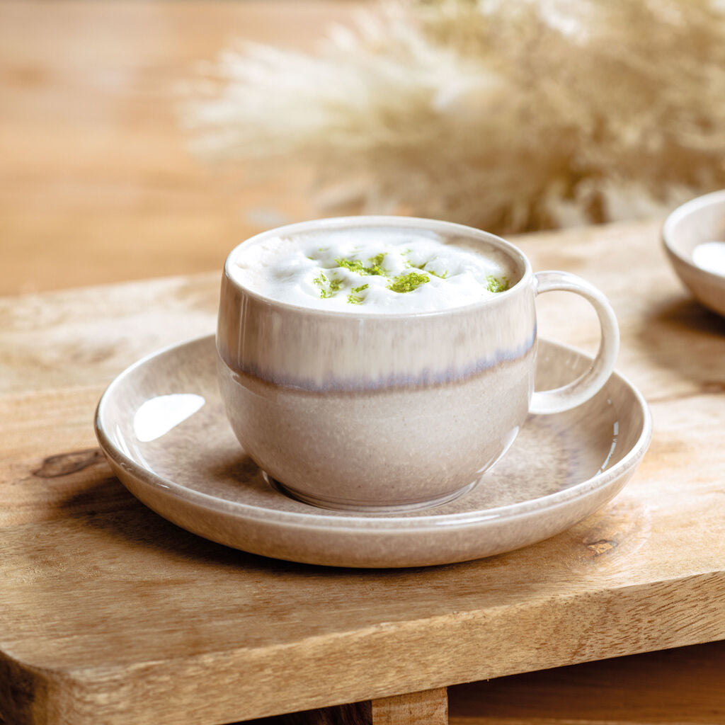 Villeroy & Boch Perlemor Sand Untertasse – Porzellan, beige, spülmaschinenfest, mikrowellenfest, backofentauglich