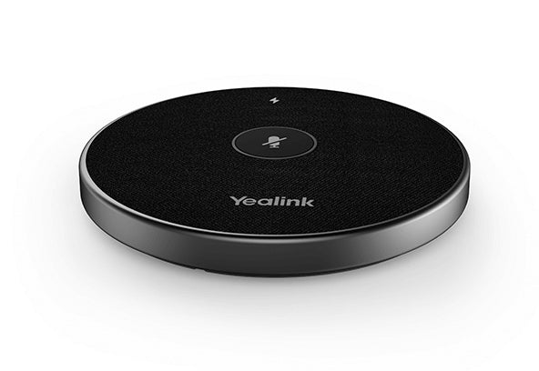 Yealink VCM36-W – Tisch-/Desktopmikrofon, USB-C & Funk, Video, für Yealink, Schwarz