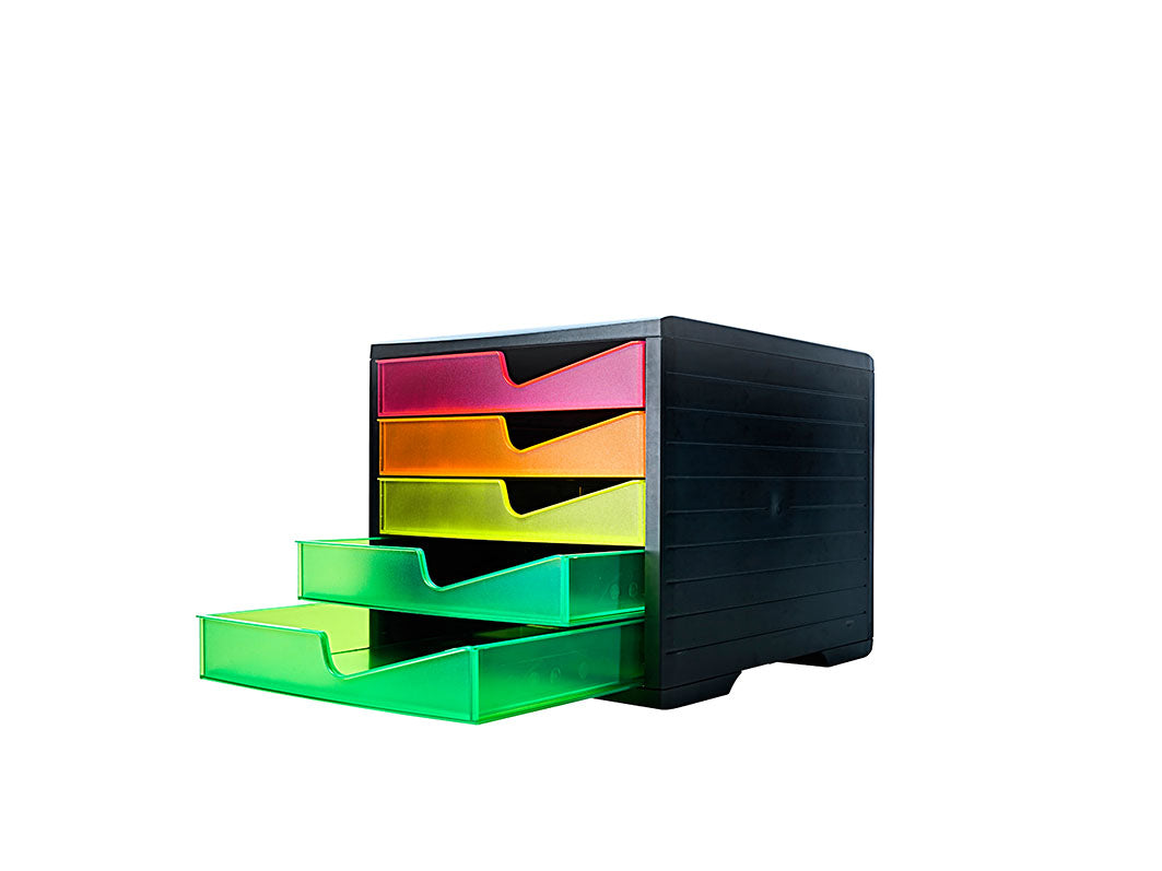Styro Schubladenelement SWINGBOX NeonUP – für Format C4 – 270 × 340 × 255 mm