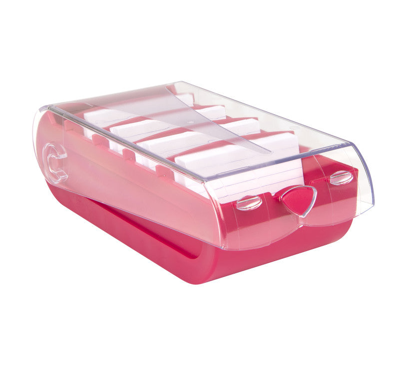 Biella Karteikasten Bunny – für A8 quer – mit Deckel, pink