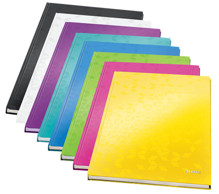 Leitz Notizbuch A4, liniert, Fadenheftung, Karton, 160 Seiten, 90 g/m² – grün