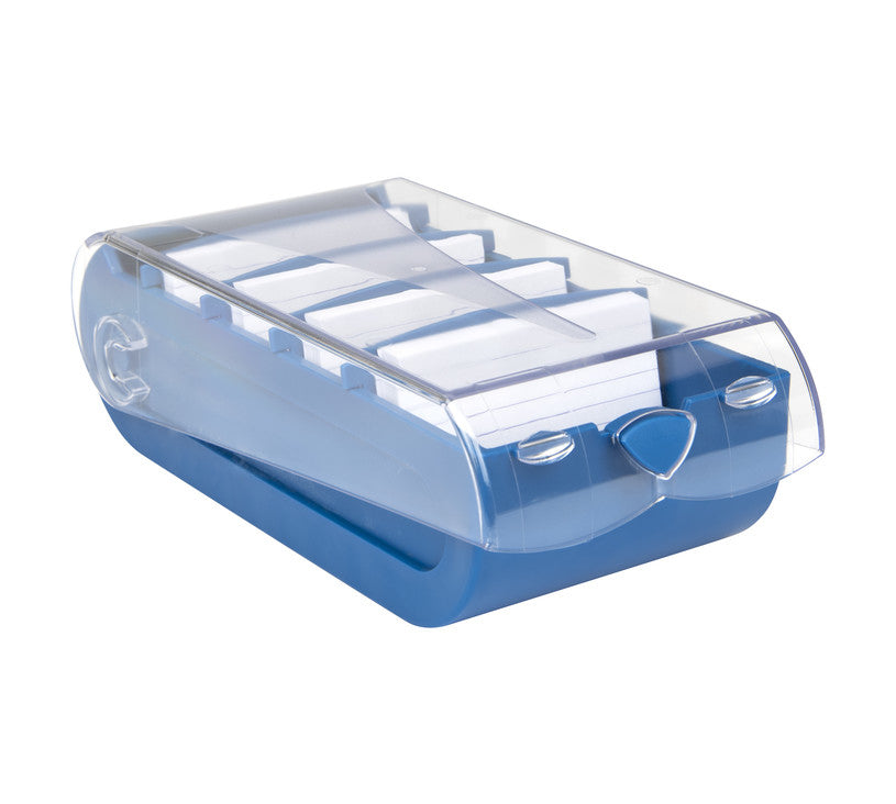 Biella Karteikasten Bunny – für A8 quer – mit Deckel, blau