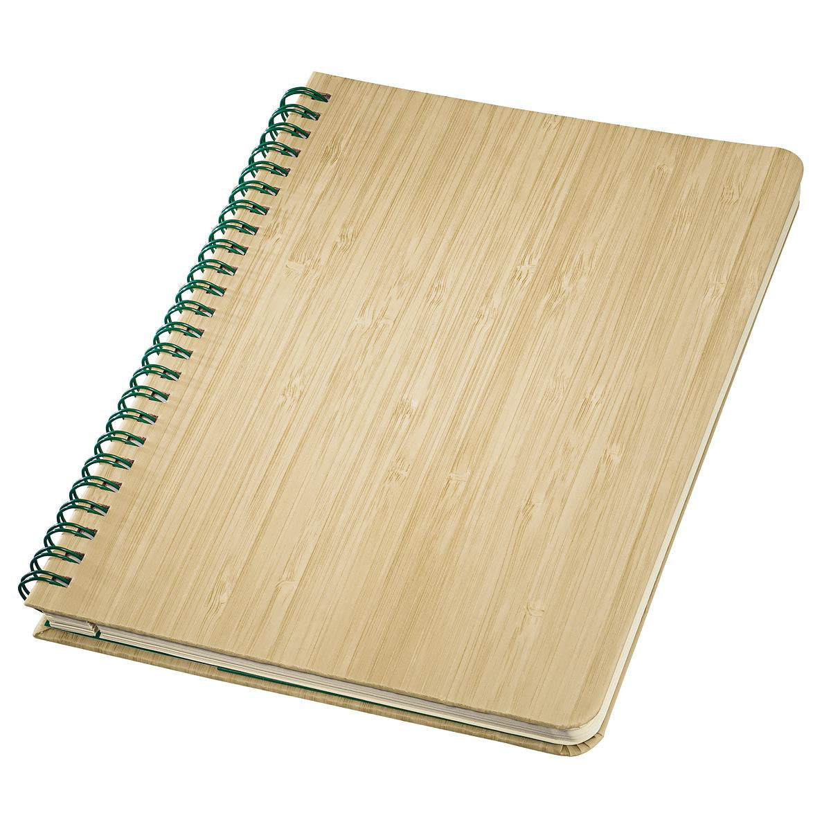 Sigel Collegeblock – A5 – perforiert, 2-fach gelocht, Einstecktasche, abgerundete Kanten, Bambus, FSC