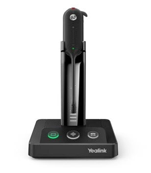 Yealink WH63 Portable UC – Mono Headset, Ohrbügel – DECT, Boom-Mikrofon, Ladestation – Schwarz – bis 8 h