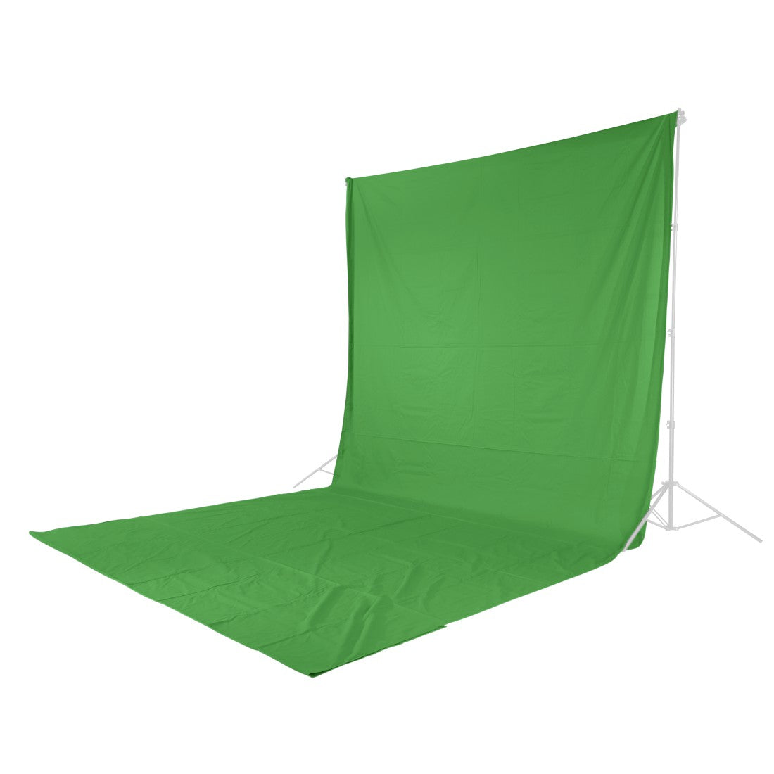 Hama Fotohintergrund Stoff 2,95 × 6 m – Baumwolle, Grün, nicht reflektierend