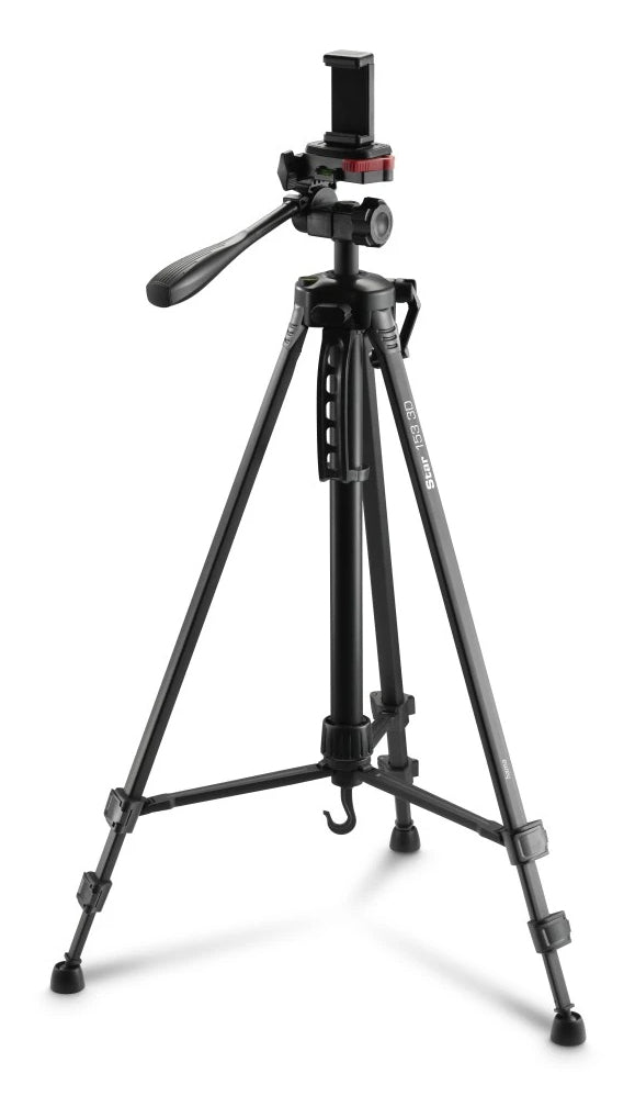 Hama Star 153 3D Dreibeinstativ – bis 153 cm, 3 kg – 1/4" Gewinde – Smartphone-Haltebreite 5,8–8,3 cm – Schwarz