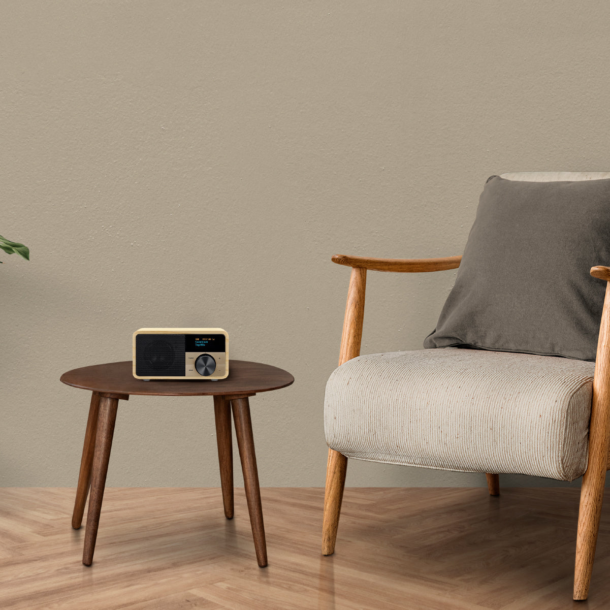 Sangean DDR-7 Natural Wood – DAB+/UKW-Tischradio, Bluetooth – Hellbraun