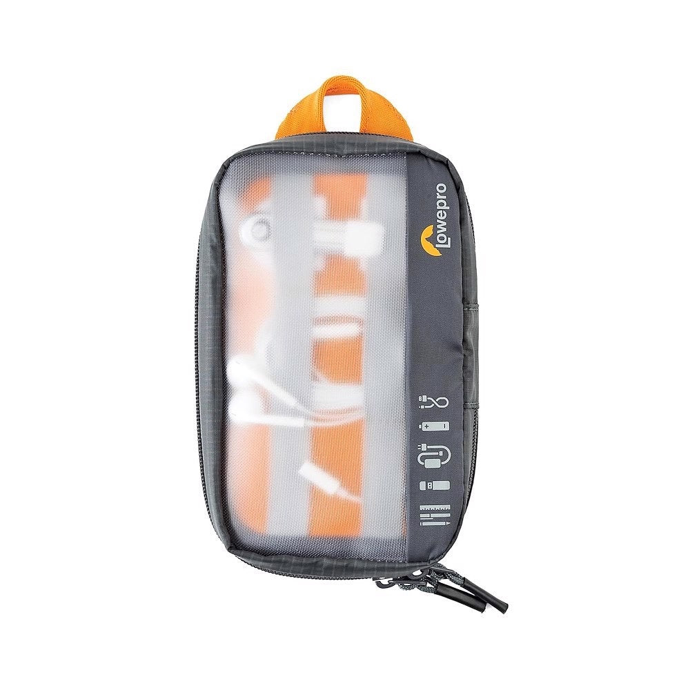 Lowepro GearUp Pouch Mini Zubehörtasche – 220 × 140 × 45 mm – Grau
