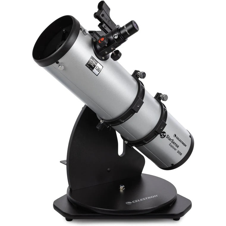 Celestron SSE 130mm Tabletop Dobson – Spiegelteleskop, Brennweite 650 mm, 307× Vergrösserung, Schwarz