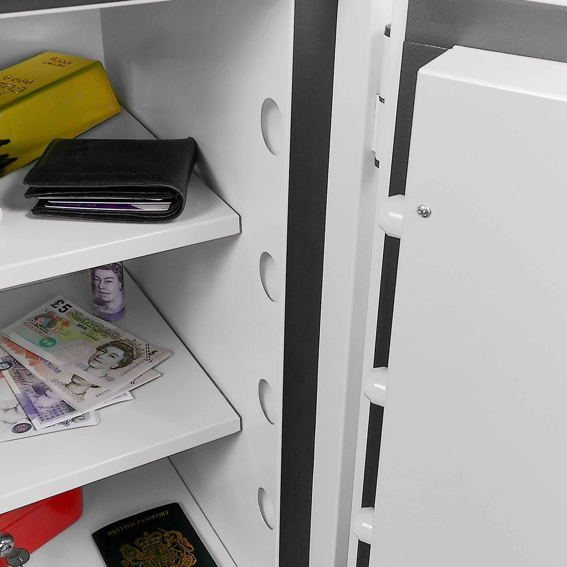 Phoenix Safe Co. Phoenix Dokumentenschutz-Tresor Fortress SS1463E – Elektronikschloss – 53 l – 60 Minuten Feuerschutz – Bodenmontage